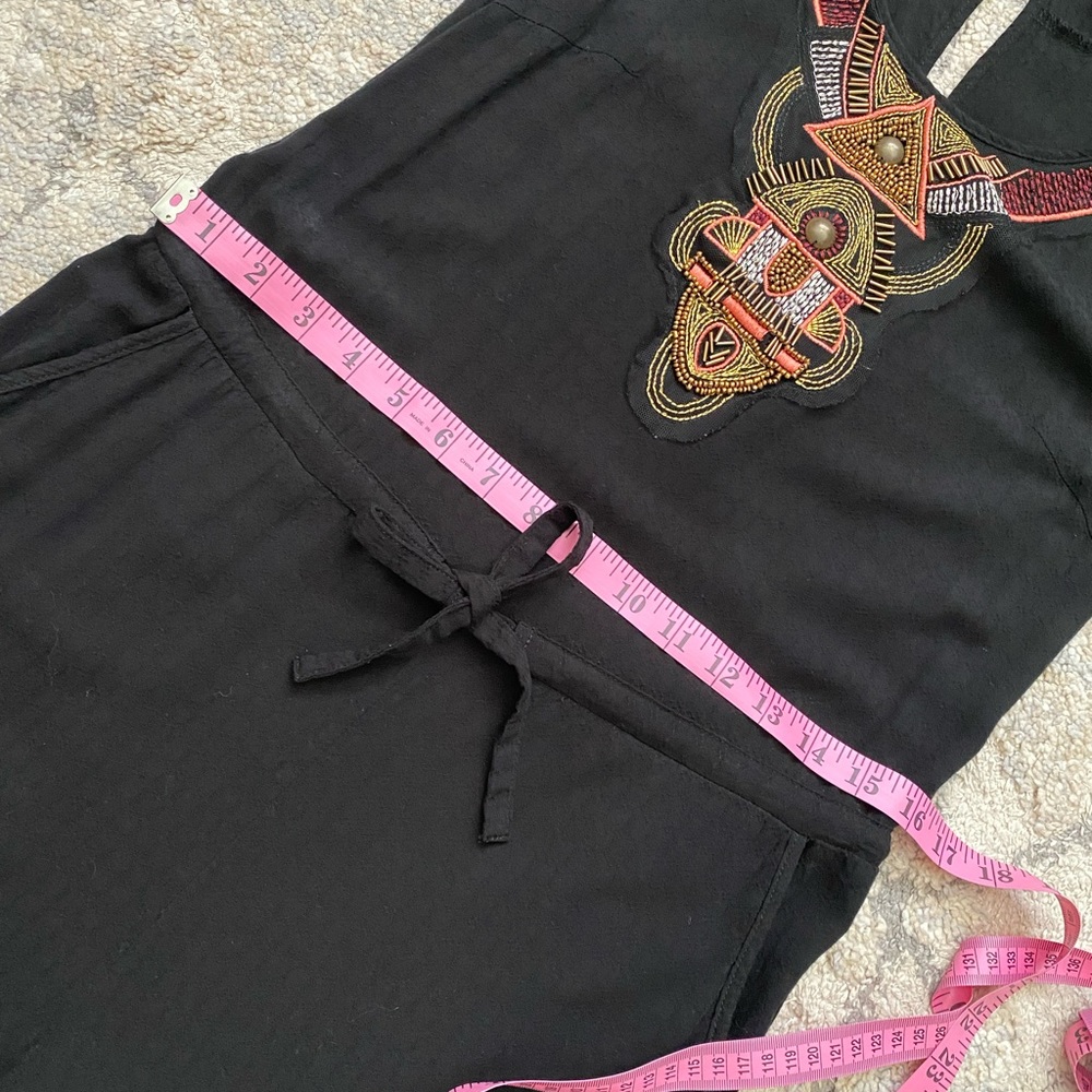 Anthropologie Black Ankle Cropped Jumpsuit - Picture 3 of 14